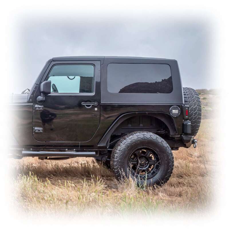 Turn Offroad 07-18 Jeep JK 2 Door Squareback Hardtop 2 Piece Primer (Paintable)
