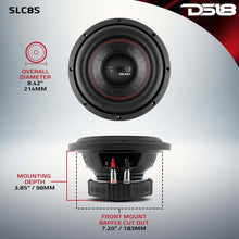 Load image into Gallery viewer, DS18 8in Select Subwoofer 200 Watts RMS 4 ohm SVC