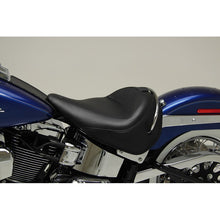 Load image into Gallery viewer, Mustang 05-17 Harley Deluxe(w/ Standard Rack) Wide Touring Solo Seat w/Driver Backrest - Black
