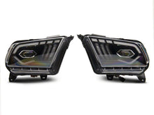 Load image into Gallery viewer, Raxiom 10-12 Ford Mustang w/ Factory Halogen LED Projector Headlights- Black Housing (Clear Lens)