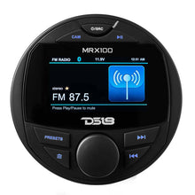 Load image into Gallery viewer, DS18 3in Color TFT Screen 2 Zones 4 volts Output BT RDS 4 x 50 Watts Silicone Cover Headunit MRX100
