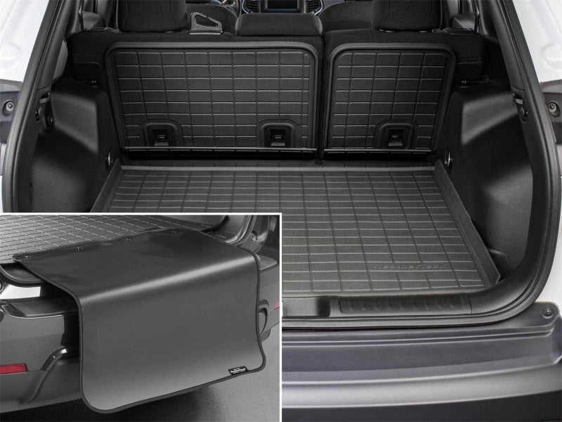 WeatherTech 21-26 Cadillac Escalade Behind Seating w/Bumper Protector SeatBack Cargo Liner - Black 401716IMSK