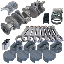 Load image into Gallery viewer, Eagle Pontiac 455 4.500in Crank 6.800in H-Beam -6cc Flat Top 4.185in Pistons Rotating Assembly