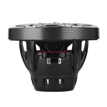 Load image into Gallery viewer, DS18 Hybrid Marine Speaker w/ Driver And RGB LED 6.5in 2-Way 250 Watts RMS 4 ohm Crbn Fiber w/ Cover
