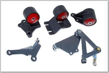 Load image into Gallery viewer, Innovative 90-93 Integra B-Series Black Steel Mounts 85A Bushings (Cable to Hydro Conversion)