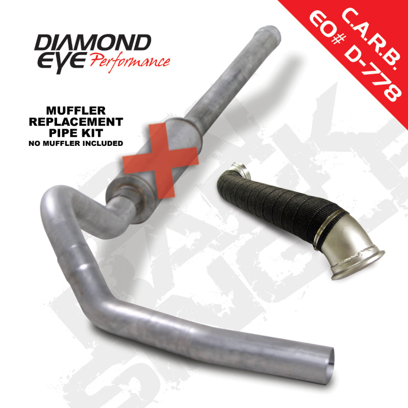 Diamond Eye KIT 4in Catback MRP Single w/ TDP AL 06-07 Chevy/GMC 6.6L Duramax 2500/3500 - GTR Auto