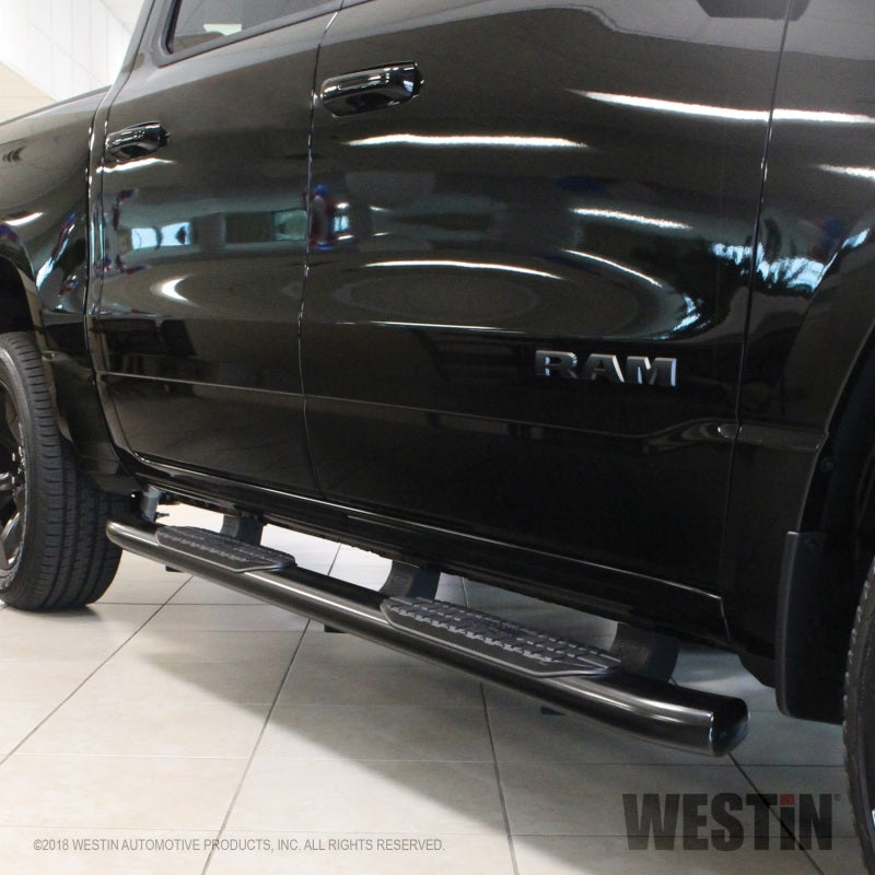 Westin 2019 Ram 1500 Crew Cab (Excl. 2019 Ram 1500 Classic) PRO TRAXX 5 Oval Nerf Step Bars - Black - GTR Auto