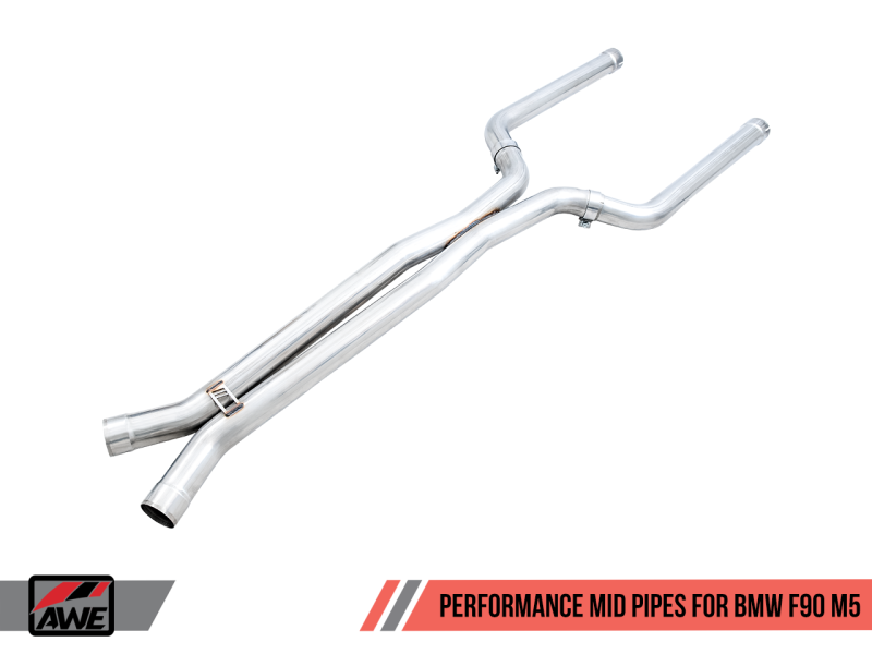 AWE Tuning 18-19 BMW F90 M5 Non-Resonated Performance Mid Pipes - GTR Auto