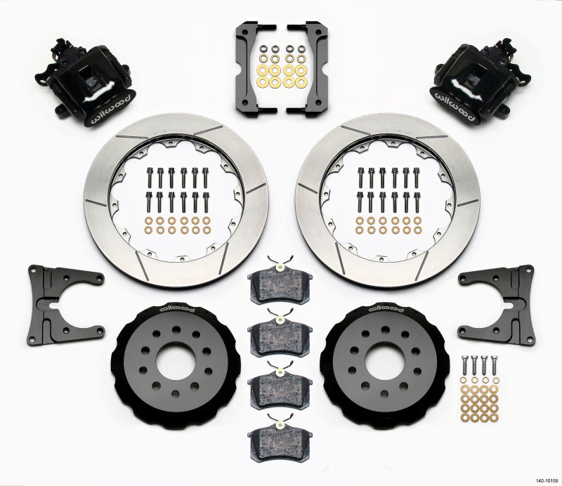 Wilwood Combination Parking Brake Rear Kit 12.88in 2005-2014 Mustang - GTR Auto