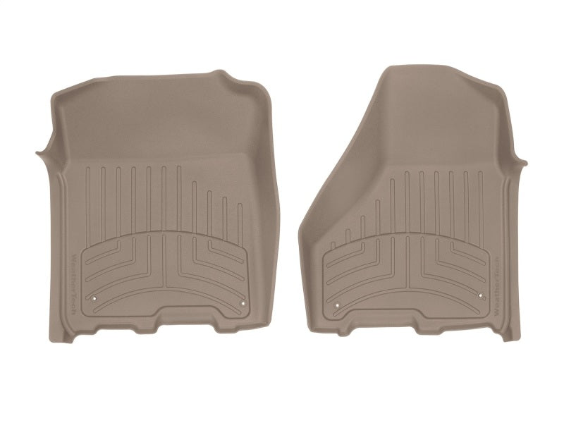 WeatherTech 12-18 Dodge Ram 1500 Crew Cab / Extended Cab Front FloorLiner HP - Tan - GTR Auto