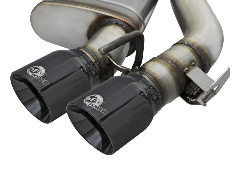 aFe MACHForce XP 3in 304 SS Axle-Back Exhaust Dual Exhaust (NPP) w/ Black Tips 16-17 Camaro SS V8 - GTR Auto