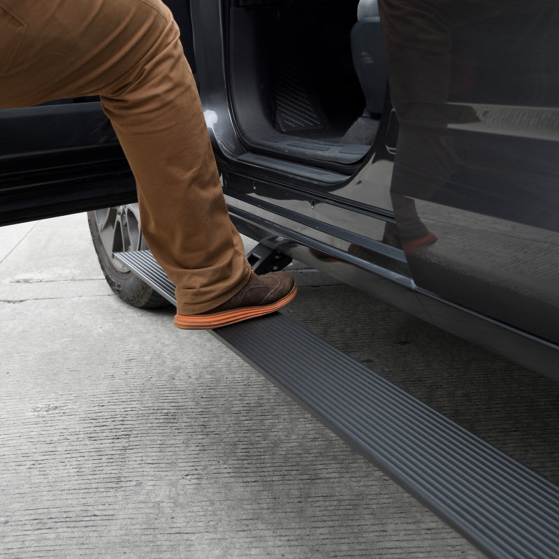 RealTruck 11-22 Ram 2500/3500 CC 4dr VoltStep Electric Running Board Kit (No Drill) - Tex. Blk - GTR Auto