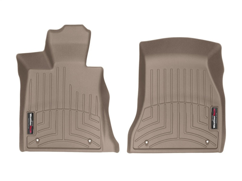 WeatherTech 2016+ BMW 7-Series Front FloorLiner - Tan (Vehicles w/o Rear Exec Lounge Seating) - GTR Auto