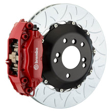 Load image into Gallery viewer, Brembo 16 98ster Spyder (Excl PCCB) Rr GT BBK 4Pis Cast 345x28 2pc Rotor Slotted Type3-Red 2P3.8058A2