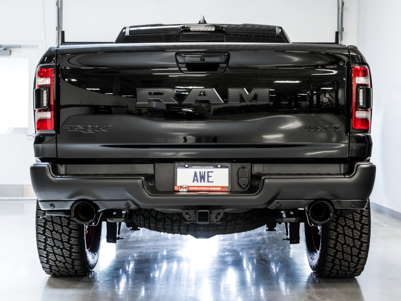 AWE Tuning 2021 RAM 1500 TRX 0FG Cat-Back Exhaust - Diamond Black Tips - GTR Auto