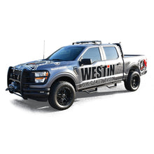 Load image into Gallery viewer, Westin 15-22 Ford F-150 SuperCrew / 17-22 F-250/350 Crew Cab Outlaw Nerf Step Bars - Textured Black - GTR Auto
