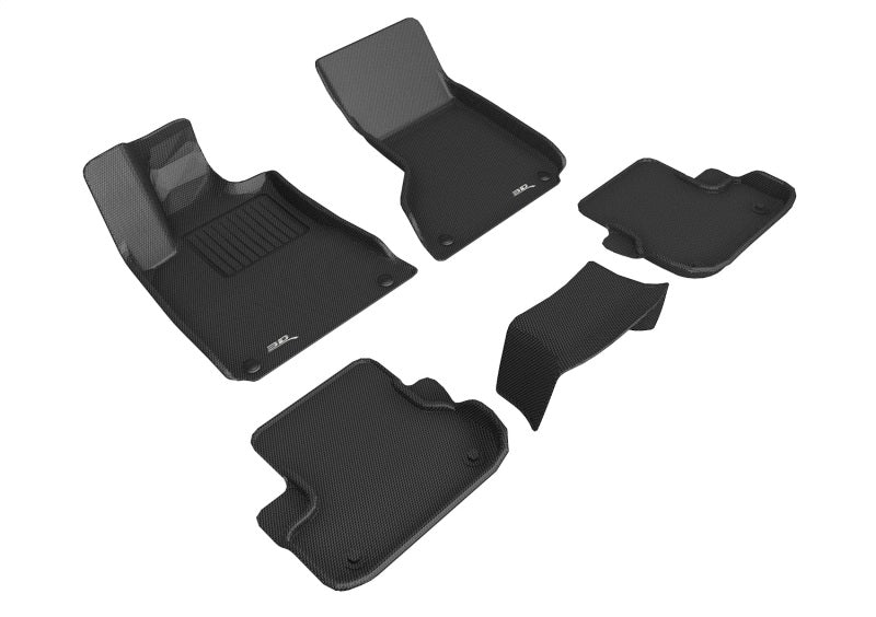 3D MAXpider 13-18 Maserati Ghibli Kagu Floor Mat- Black R1 R2