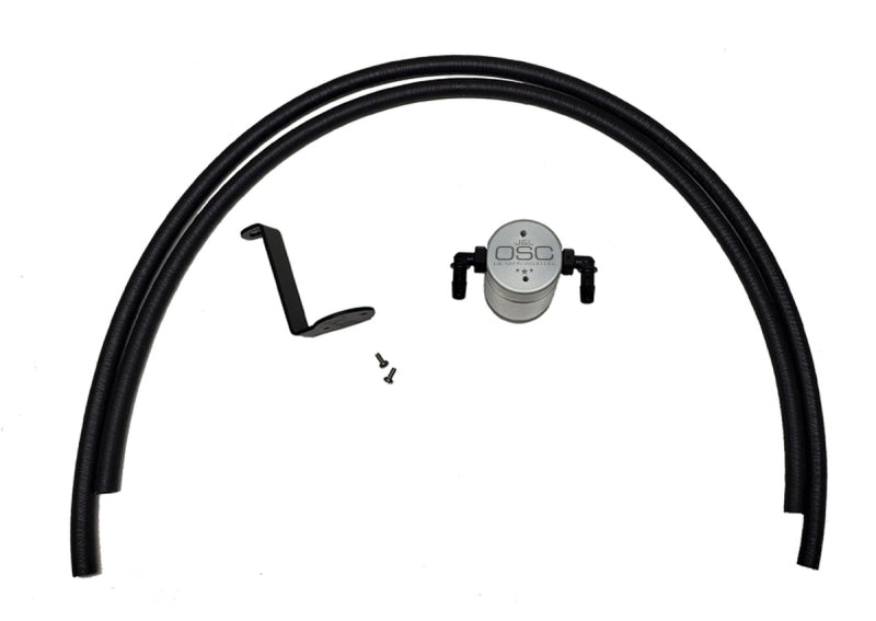 J&L 2005-2019 Nissan Frontier 4L Oil Separator 3.0 - Clear Anodized - GTR Auto