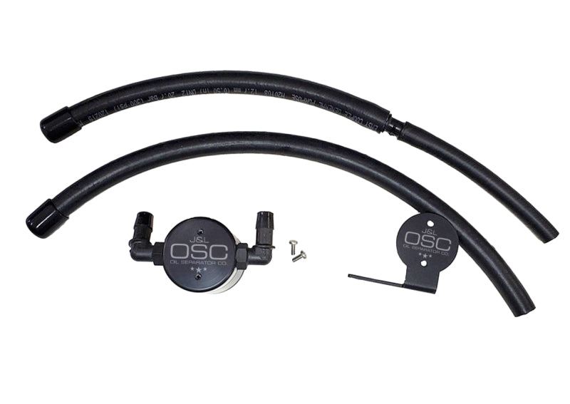 J&L 07-21 Toyota Tundra 5.7L Driver Side Oil Separator 3.0 - Black Anodized - GTR Auto