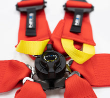 Load image into Gallery viewer, NRG FIA 6pt 2in. Shoulder Belt for HANS Device/ Rotary Cam Lock Buckle/ 3in. Waist Belt - Red - GTR Auto