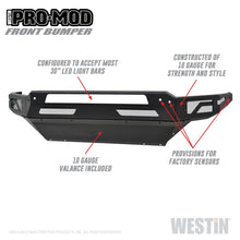 Load image into Gallery viewer, Westin 13-18 Dodge Ram 1500 / 2019 Ram 1500 Classic Pro-Mod Front Bumper - Textured Black