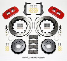 Load image into Gallery viewer, Wilwood AERO4 Rear Kit 14.25in Drilled Red 2014-Up Challenger w/Lines - GTR Auto