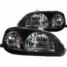 Load image into Gallery viewer, ANZO 1999-2000 Honda Civic Crystal Headlights Black - GTR Auto