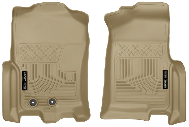 Husky Liners 2015 Ford Expedition/Lincoln Navigator WeatherBeater Front Tan Floor Liners 18373