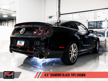 Load image into Gallery viewer, AWE Tuning S197 Mustang GT Axle-Back Exhaust - Touring Edition (Diamond Black Tips)