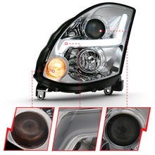 Load image into Gallery viewer, ANZO 2003-2007 Infiniti G35 Projector Headlight Plank Style Black (HID Compatible, No HID Kit ) - GTR Auto