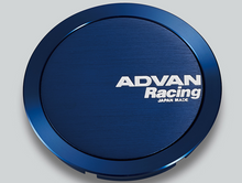 Load image into Gallery viewer, Advan 73mm Full Flat Center Cap - Blue Anodized