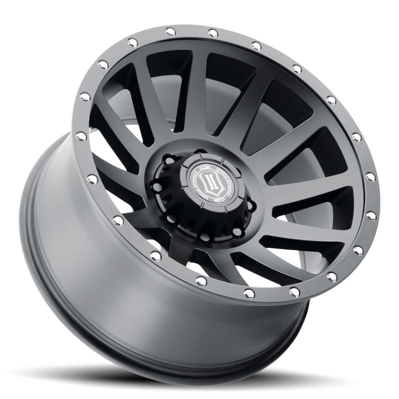 ICON Compression 20x10 8x170 -19mm Offset 4.75in BS 125mm Bore Satin Black Wheel - GTR Auto
