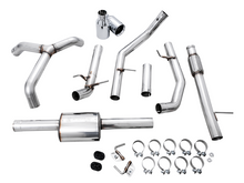 Load image into Gallery viewer, AWE Tuning 4th Gen GM 1500 5.3L 0FG Cat-Back Split Rear Exit (Flat Bumper) - Quad Chrome Tips