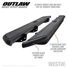 Load image into Gallery viewer, Westin 14-18 Chevrolet/GMC Silv/Seirra 1500 Double Cab Outlaw Nerf Step Bars - Textured Black - GTR Auto