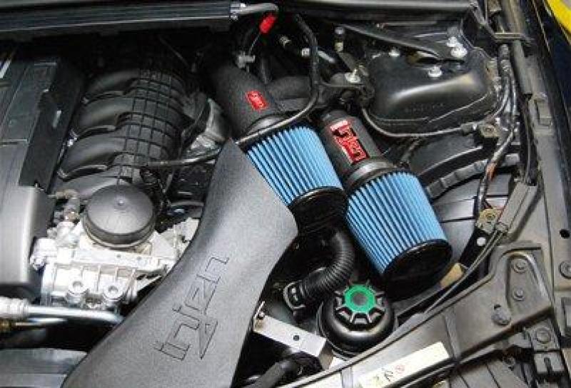 Injen 07-09 335i E92 / 08-09 135i E82 3.0L L6 Twin intake Wrinkle Black Short Ram Intake - GTR Auto