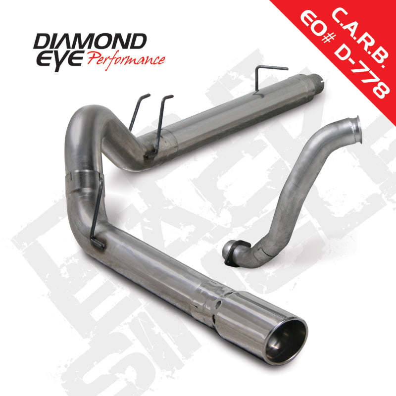 Diamond Eye KIT 5in DPF-BACK w/ DP Single SS 08-10 Ford 6.4L Powerstroke F250/F350 - GTR Auto