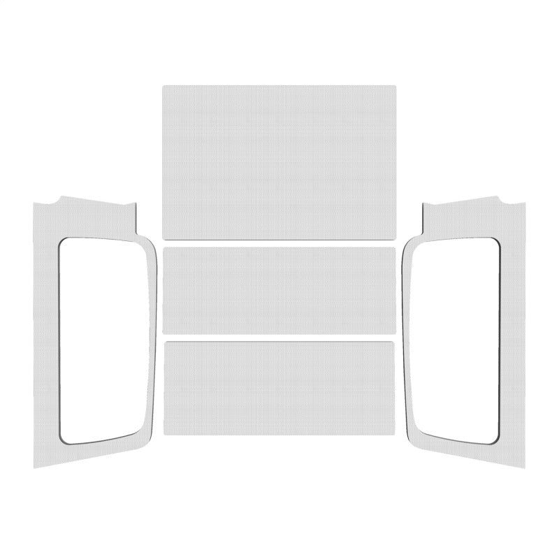 DEI 04-06 Jeep Wrangler LJ Unliminted Headliner Complete Kit - White - GTR Auto