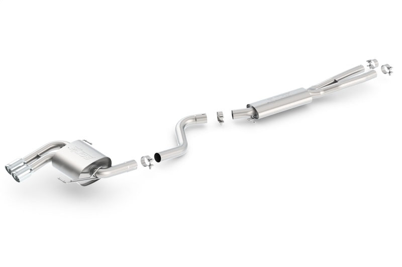 Borla 08-12 BMW 328i Sdm E90 2.0L RWD Dual Left Rear Exit Touring Cat-Back Exhaust - GTR Auto