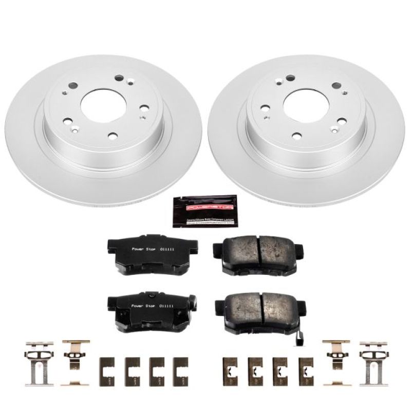 Power Stop 16-18 Acura ILX Rear Z17 Evolution Geomet Coated Brake Kit CRK3128