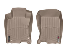 Load image into Gallery viewer, WeatherTech 10-15 Honda Crosstour Front FloorLiner - Tan (4WD; Hook Retention)