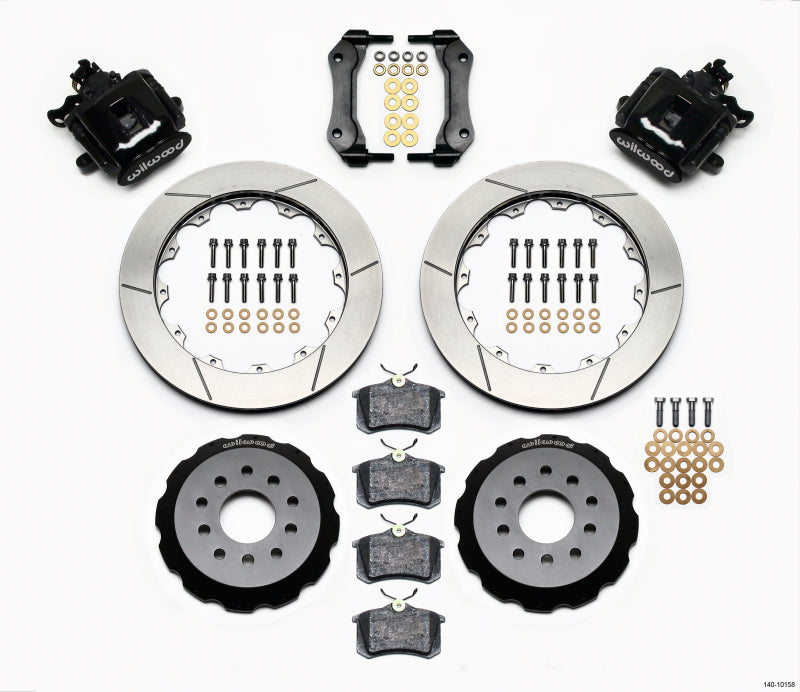 Wilwood Combination Parking Brake Rear Kit 12.88in Mustang 94-04 - GTR Auto