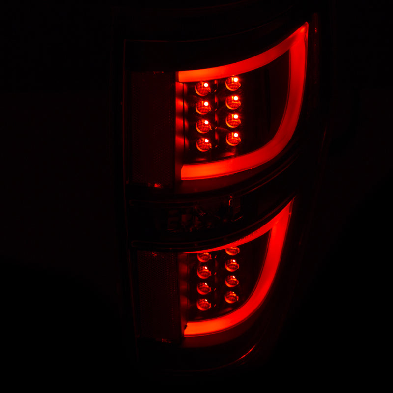 ANZO 2009-2013 Ford F-150 LED Taillights Black - GTR Auto