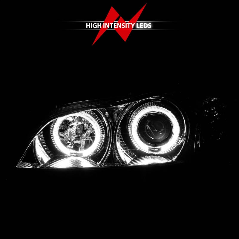 ANZO 2000-2004 Infiniti I30 Projector Headlights w/ Halo Chrome - GTR Auto