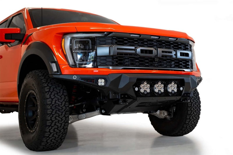 Addictive Desert Designs 2021+ Ford Raptor Bomber Front Bumper w/ 3 Baja Designs LP6 Light Mounts - GTR Auto