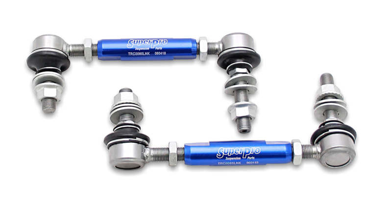 SuperPro 2003 Lexus GX470 Base Front HD Adjustable End Link Set - GTR Auto