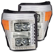 Load image into Gallery viewer, AlphaRex 11-16 Ford F-350 SD NOVA LED Proj Headlights Plank Style Chrm w/Activ Light/Seq Signal - GTR Auto