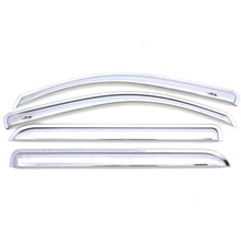 Load image into Gallery viewer, AVS 15-18 Chevy Silverado 2500 Crew Cab Ventvisor Front &amp; Rear Window Deflectors 4pc - Chrome - GTR Auto