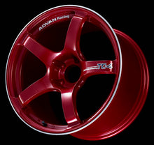 Load image into Gallery viewer, Advan TC4 15x6.5 +40 4x100 Racing Candy Red and Ring Wheel