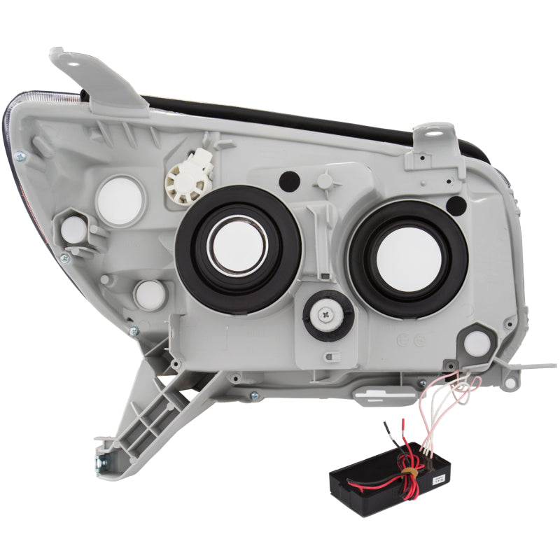 ANZO 2006-2009 Toyota 4Runner Projector Headlights w/ Halo Black - GTR Auto