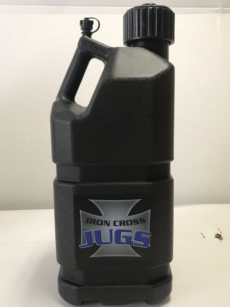 Iron Cross 5 Gallon Utility Jug - Black - 4 Pack